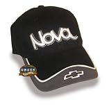 Nova Bowtie Hat Cap Black Gray (Apparel Clothing) by Gregs Automotive LLC
