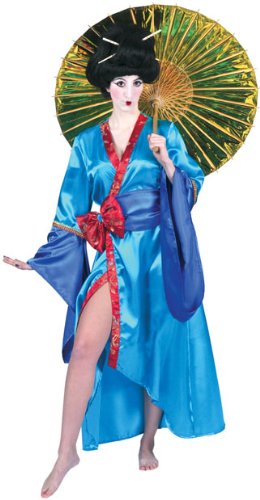 Women's Blue Kimono Robe Halloween Costume