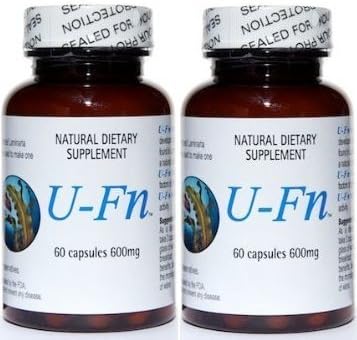 U-Fn Brown Seaweed Extract 600 mg 60 capsules by Pacific Standard (2-pack)