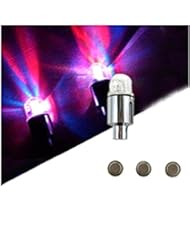 Automotive Parts and Accessories: Big Dragonfly Pack of 4 LED Automatic Tyre Wheel Tire Valve Cap Light for Car Bike Bicycle Motorbicycle (Colorful) - Big Dragonfly