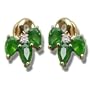 .04 ct 6-5X3 Pear Emerald Earring