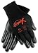 CREWS, INC N9674L Ninja x Bi-Polymer Coated Gloves, Large, Black, Pair