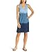 Allen Allen Women's Tie Dye Crossover Mid-Dress