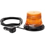 Abrams SAE Class-1 StarEye 4" Inch Dome 12 LED Magnet/Permanent Mount Construction Vehicle Warning Strobe Beacon Light - All Colors Available - Amber