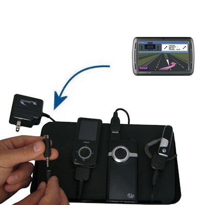 Gomadic Universal Charging Station for the Garmin Nuvi 860 865Tpro and many other mobile devices - 2nd Generation Design - uses Gomadic TipExchange Technology - 4 tips included