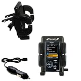 Sony Walkman NWZ-A816 Auto Vent Holder with Car Charger - Uses Gomadic TipExchange