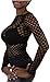 ToBeInStyle Women's Long Sleeve Fishnet Clubwear Top