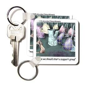 Londons Times Funny Medicine Cartoons - Ladies Underwear Support Group - Key Chains