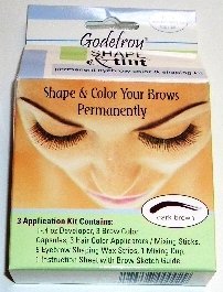 tint for hair:Godefroy Instant Eyebrow Tint, Dark Brown