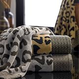 Turkishtowels Cheetah Collection Towel Set (Bath+Hand+Wash)