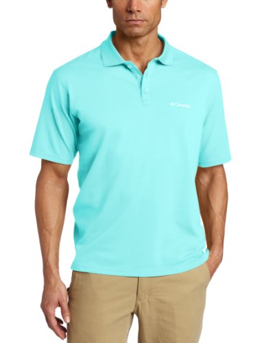 Columbia Men's Big Elm Creek Polo Shirt, Gulf Stream, 3X On Sale