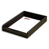 Black Crocodile Embossed Leather Legal Size Tray