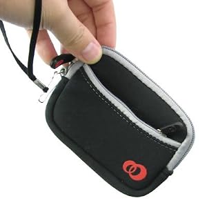 Canon Powershot Digital Camera Neoprene Cover Case Sleeve Pouch Carrying Bag (Black) by WIRELESS CENTRAL