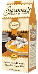 Susanna's Natural Gourmet Butterscotch Shortbread Cookies - 6 oz