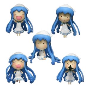 侵略！イカ娘 ミニイカ娘フィギュアゲソ！ 全5種フルセット
