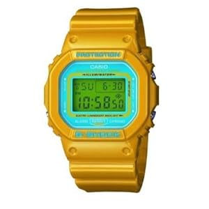 Casio Men's G-Shock Tough Culture Yellow Blue Wrist Watch DW5600CS-9