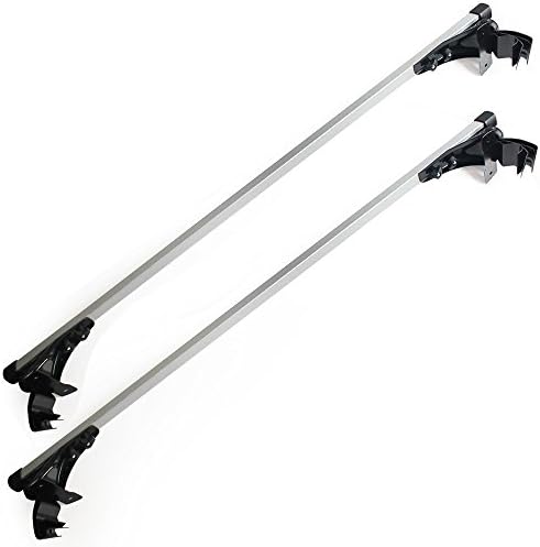 Aucos Car Rooftop Rack Cross Bars for Window Frame Aluminum Crossbars Luggage Cargo Carrier Rack System