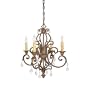 Capital Lighting 3434SP-CR 4 Light Fair Chandelier, Spice With