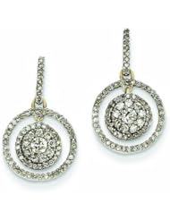 0.5 Carat 14K Gold Diamond Post Dangle Earrings