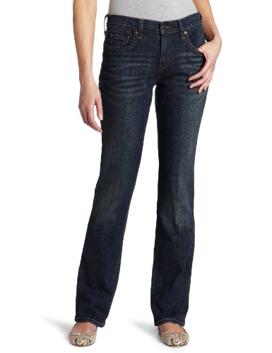 Levi's 505 Misses Mid Rise Classic Straight Leg Jean, Black Forest, 8 Medium