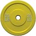 Solid Rubber Bumper Plate - 25 lb. Yellow