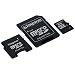 Electronics : Kingston Technology 8GB MicroSDHC Class 4 Card with 2 Adapters (SDC4/8GB-2ADP, Black)