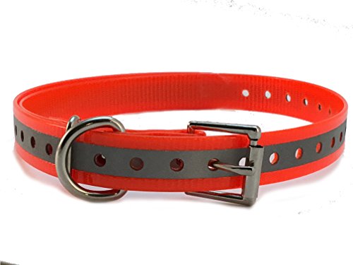 Sparky PetCo Replacement Strap For E Collars, Garmin Delta, SportDog,Petsafe & Bark Limiter Devices- Reflect.Orange