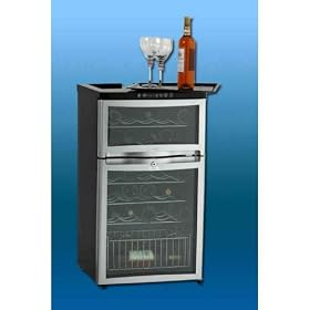 Avanti WC331DZD 28 Bottle Dual Zone Digital Wine Refrigerator (black) by AVANTI