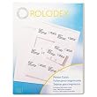 Rolodex 67620 Laser/ink jet rotary file cards, 240 2-1/4 x 4 cards/pack, 8 cards/sheet