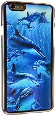 iPhone 6/6s Hard Case, 3D Hologram Picture Protective Cover, Dolphins