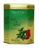 Tea Of Life Herbal Tea Series, Hibiscus Mint, 40-Count, 1.8-Ounce Tins (Pack of 6)