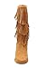Link Candice-16Ka Girls Mid Calf 3 Layer Fringe Boots,Tan,9