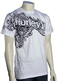 Hurley Men's Murky Regular Fit Short Sleeve T-shirt (Large, White)