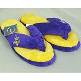 Minnesota Vikings NFL Flip Flop Thong Slippers - Size 14