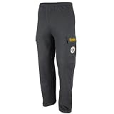 Pittsburgh Steelers Charcoal Classic Cargo Fleece Pants II