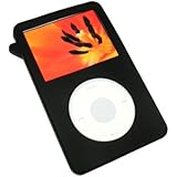 igadgitz Silikon H&uuml;lle Etui Case Schutzh&uuml;lle Tasche in Schwarz f&uuml;r Apple iPod Classic 80gb, 120gb & 160gb (Ausgabe September 2009) + Display Schutzfolie + Trageschlaufe