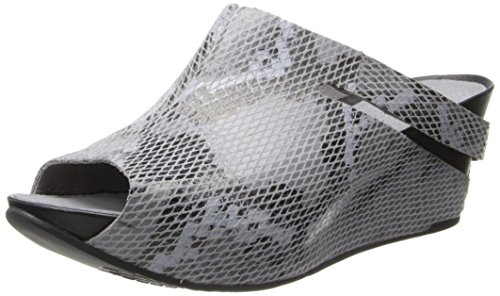 TSUBO Women's Ovid Snake Mule,Charcoal,7.5 M US