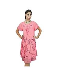 Summer Embroidered Rayon  Dress