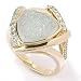  : 14K GOLD ICE BLUE DRUZY AGATE APATITE RING