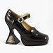 Inch Sexy Costume Shoe Witch Vampire Mary Jane Shoe Black Patent Demonia