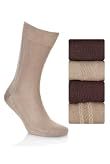4 Pairs of Collezione Cotton Blend Assorted Socks [T10-2187-S]
