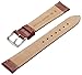 Hadley-Roma Men's 18mm Leather Watch Strap, Color:Beige (Model: MSM898RR-180)