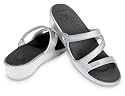 Crocs Womens Patricia Open Toe Wedge - Silver