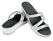 Crocs Womens Patricia Open Toe Wedge - Silver