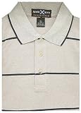 Engineered Stripe Short Sleeve Polo ( Khaki\Navy )