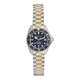 Esatora Women's Casual Seapearl Wrist Watch with Blue Dial and Stainless-Steel Strap