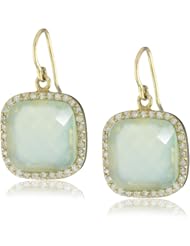Jill Alberts Chalcedony and Diamond Earrings