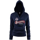 Fresno State Bulldogs Ladies Navy Blue Rugby Distressed Deep V-neck Hoody Sweatshirt