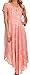Sakkas Faye Cap Sleeved Rayon Caftan Cover Up Dress
