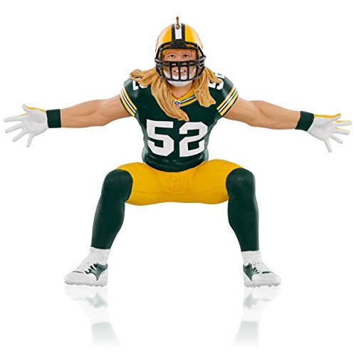NFL Green Bay Packers Clay Matthews Ornament 2015 Hallmark